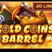 Gold Coins Barrel